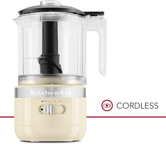 KitchenAid Cordless 5 Cup Food Chopper, KFCB529QAC Almond Cream