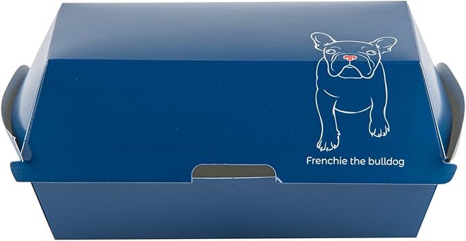 Restaurantware Bio Tek 6.7 x 3.5 x 3.5 Inch Clamshell Food Containers 100 Disposable Sandwich Containers - Hinged Lid Tab-Lock Closure Frenchie Paper Hot Dog Containers Greaseproof