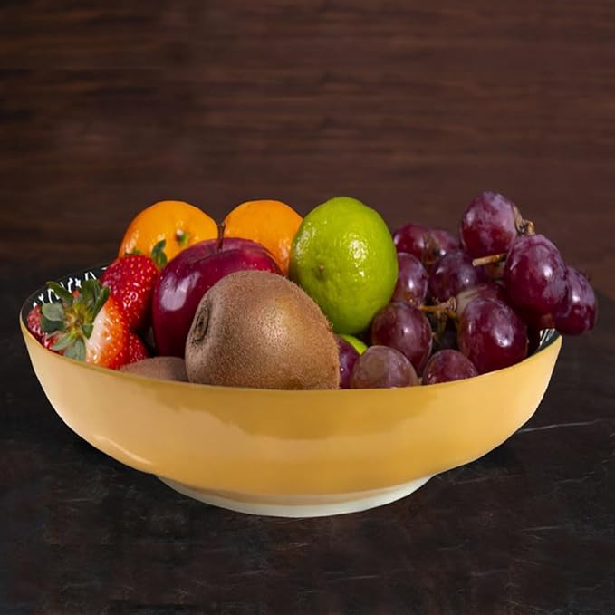 Qlans Large Salad Bowl, 10.5-inch, 80 oz, 2 Spaghetti Bowls - Colorful Party Dishes, Ideal Home Gifts