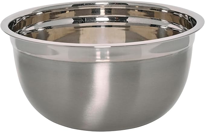 Chicago Metallic Stainless Steel Bowls, Versatile Nesting Mixing Bowls for Every Kitchen Task, Set of 3