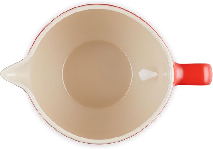 Le Creuset Stoneware Signature Batter Bowl, 3.25qt., Cerise
