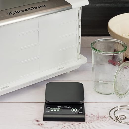 Brod & Taylor Precision Kitchen & Coffee Scale with Timer | (0.1g Precision)