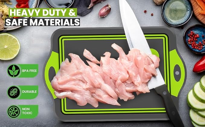BBQ Prep Tub - Collapsible Chopping Board With Meat Shredder Claws - Food Grade Plastic and Silicone Wash Basin for Seasoning, Veggies - Cutting Board - Camp Kitchen