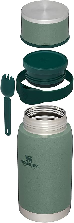Adventure To-Go Food Jar and Spork | Vacuum Insulated Thermos Food Container | Stainless Steel | BPA-Free