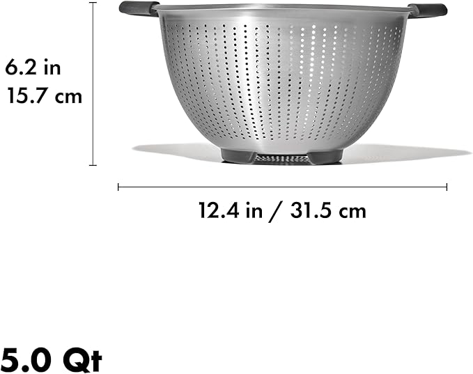 OXO Good Grips Stainless Steel 5 qt./ 4.7 L Colander