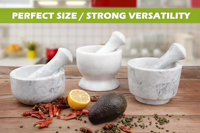 Tianman Marble Replacement Pestle 5.9" Length Polished, Use Pestle on Both Ends (Only Pestle Mortar Not Included) (Grey Marble Polished)