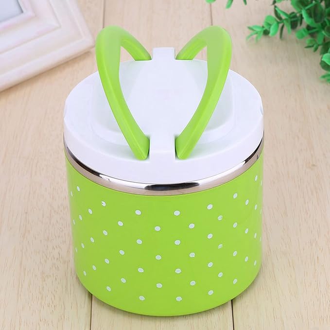 1 Layer Stainless Steel Insulation Thermo Thermal Lunch Box Food Container Hot