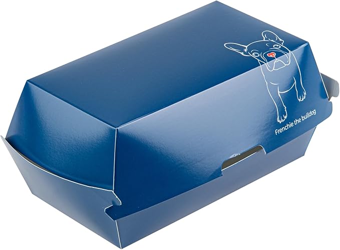 Restaurantware Bio Tek 6.7 x 3.5 x 3.5 Inch Clamshell Food Containers 100 Disposable Sandwich Containers - Hinged Lid Tab-Lock Closure Frenchie Paper Hot Dog Containers Greaseproof
