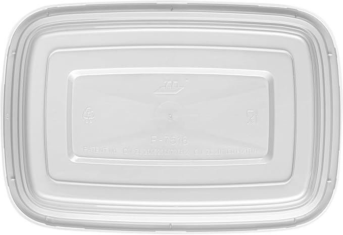 Restaurantware Asporto 16 Ounce Take Out Containers, 100 Food Containers With Lids - Microwavable, Disposable, Silver Plastic To Go Food Containers, No BPA, For Take Out And Delivery