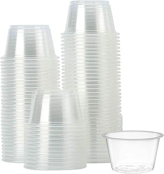 [2500] Small Plastic Portion Cups, Lids Sold Separately (0.75 oz Cups)