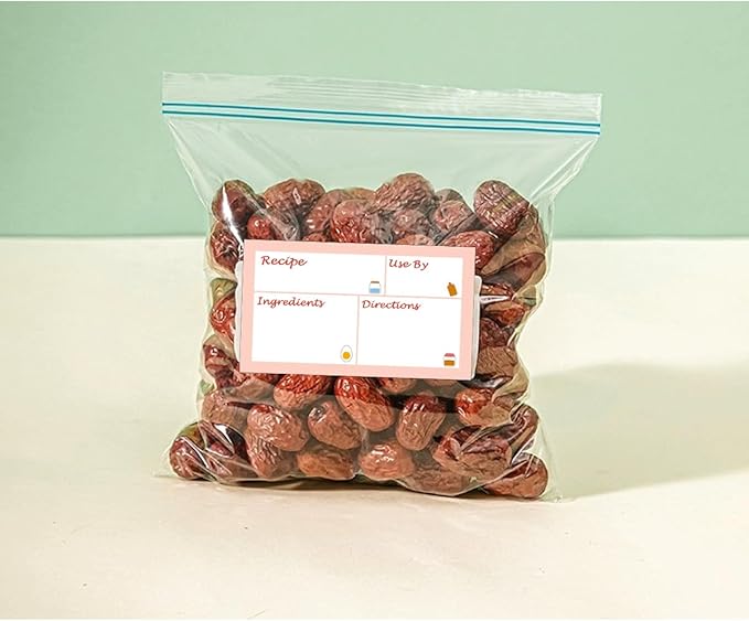 3.2 X 5 Inch Removable Pantry Labels - 100 Pcs, Oil and Water Resistant Food Labels for Freezer Storage