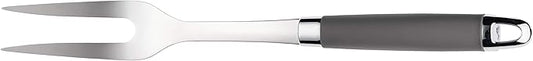 Anolon SureGrip Stainless Steel Meat Fork/Kitchen Tool, 13.25 Inch, Gray,46288