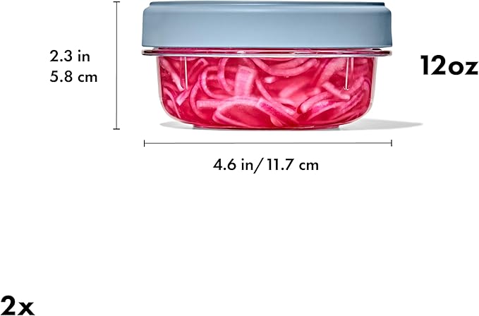 OXO Good Grips Twist & Stack Container – 12 oz – 2 Pack