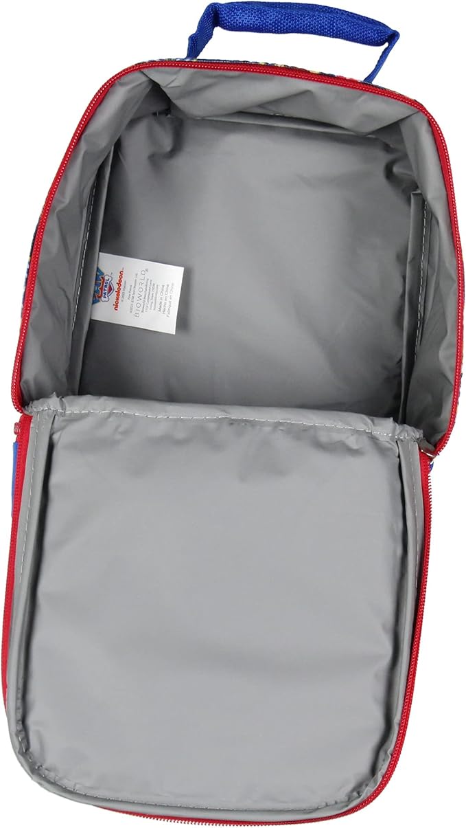 Paw Patrol Lunch Box Skye Rubble Chase Marshall Insulated Dual Compartment Kids Lunch Bag Tote