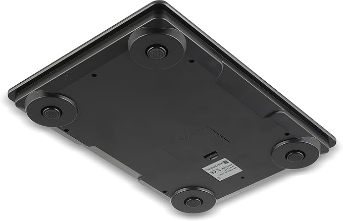 San Jamar Escali Glass Digital Food Scale, Black