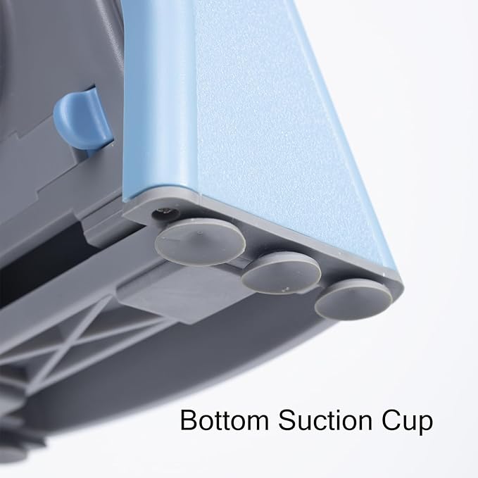 Thickness Adjustable Vegetable Chopper, Safe Mandoline Slicer Food Chopper With Container, Kitchen Gadgets Potato French Fry Cutter Tomato Apple Slicer Onion Vegetable Dicer - Gray&Blue