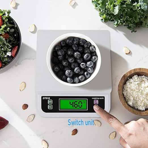 Large Commercial Food Scale,66LB Digital Kitchen Scale, Bakers Counting Scale, with Tare Functio,Baking Scales for Kitchen, LCD Display, Food + Scales, g/oz/lb/kg/tl/ct 6 Unit for Deli Meat