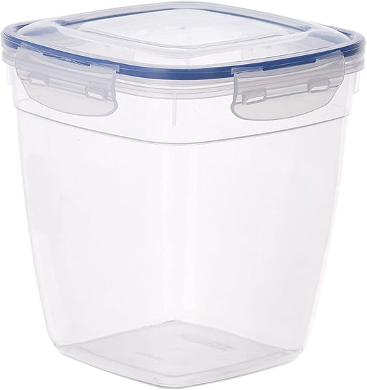 Superio Airtight Food Storage Container with Leakproof Lid, 14 Cups, 112 Oz- BPA Free Sealed Container for Kitchen, Pantry, Fridge, Clear, Deep