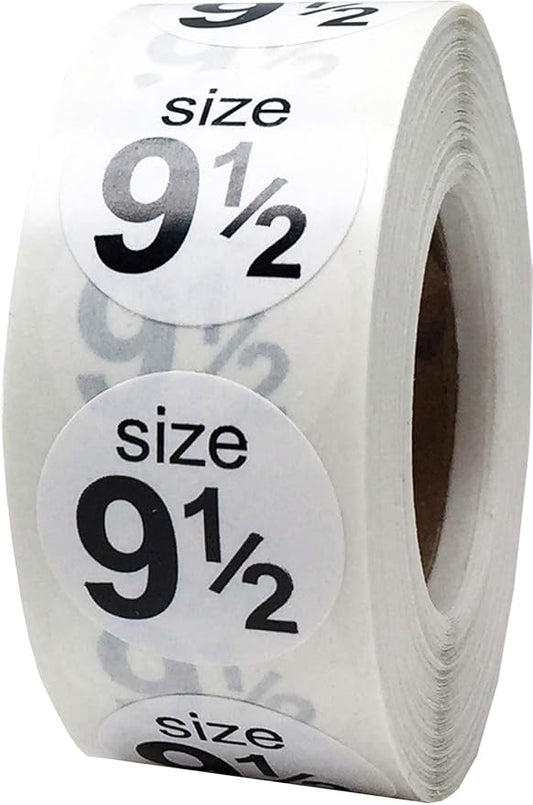 Shoe Size 11 Blue Stickers - 3/4 Inch Round, 500 Semi-Gloss Adhesive Labels Per Roll for Retail, Footwear Inventory, and Organization - Made in The USA