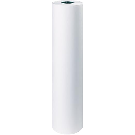 Aviditi Butcher Paper Roll 36 Inches x 1,000 Feet, White, 1 Roll, Food Grade Wrapping Paper, Made in The USA