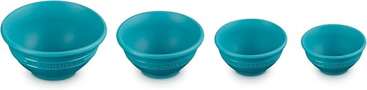 Le Creuset Silicone Prep Bowls, Set of 4, Caribbean
