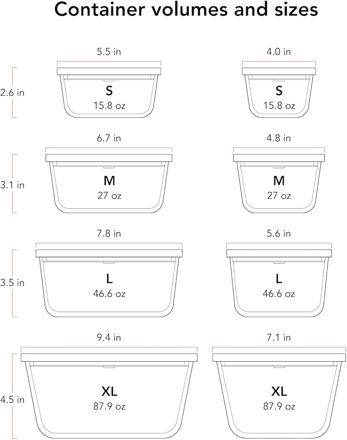 airhood Vacuum Food Storage Container Set | Powerful Electric Vacuum Pump + 4 Borosilicate Glass Containers | Keeps Food Fresh 5X Longer | Microwave, Freezer & Oven Safe | BPA-Free & Stackable