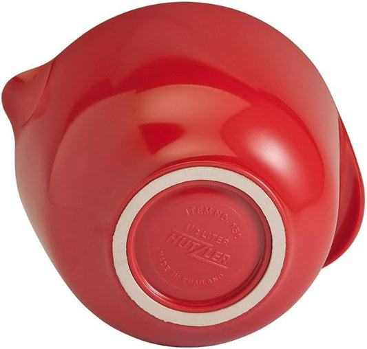 Hutzler Melamine Mixing Bowl, 2 quarts, Red