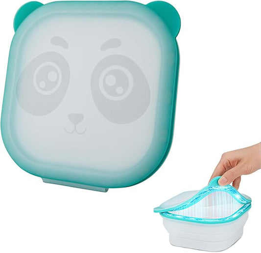 Magnetic Storage Box,Silicone Food Storage Container,Bread Box for Kitchen Countertop Collapsible Food Storage Containers,Food Storage Containers With Lids，Keeps Fruits and Fresh food Longer