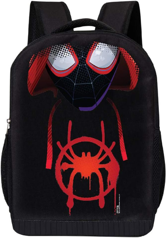 Marvel Spiderman Backpack for Boys, Girls, Adults, Men, Women, Teens | Kids Backpack Toddler Backpack | Miles Morales Into the Spiderverse Spidey Spider-Man Backpack Bookbag Mesh Bag for All Ages