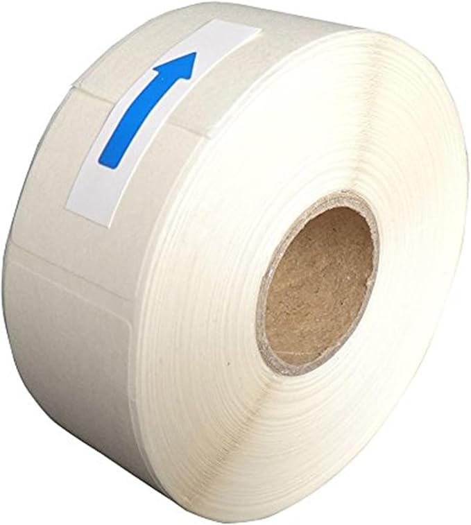 L LIKED Blank White 1 x 2 Inch Dissolvable Labels for Food Rotation Prep roll of 500 (1 Rolls)