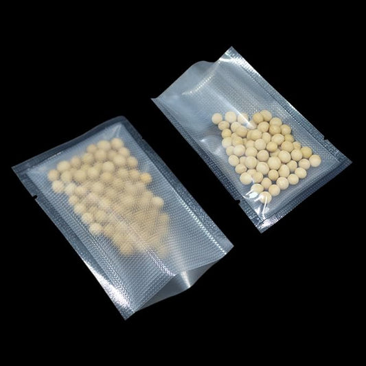 FERENLI 1000 Pieces 2.7x3.9 inch (Usable Size 2.4x3.3 inch) Vacuum Sealer Bags for Food Storage Open Top Clear Plastic Flat Pouches Bulk Food Packaging Bags with Tear Notch