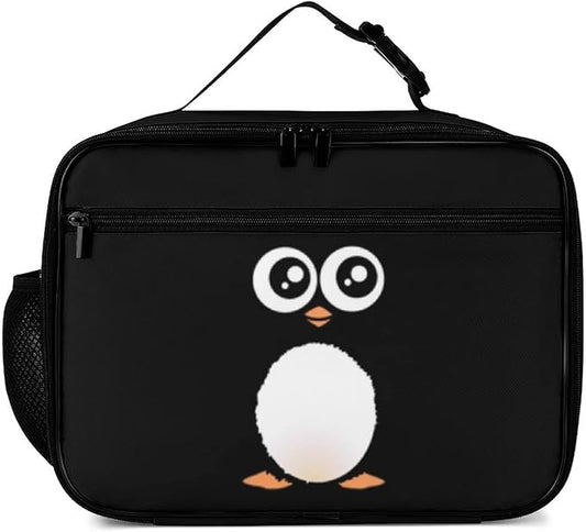 Penguin Reusable Lunch Box Insulated Lunch Bag Cooler Bag Lunchbox Meal Food Container Tote Bag for Women Kids Girls Boy School Camping Hiking Picnic Beach Travel