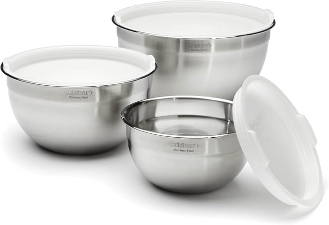 Cuisinart Stainless Steel Mixing Bowl and Measuring Cup Set