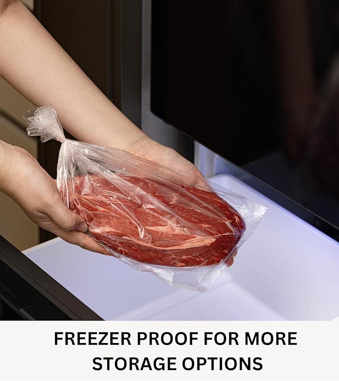 14"x18" 2 Gallon Plastic Produce Bags on a Roll- 350 Bags, Clear Grocery & Bread Bags, Food Contact Safe (X-Large)