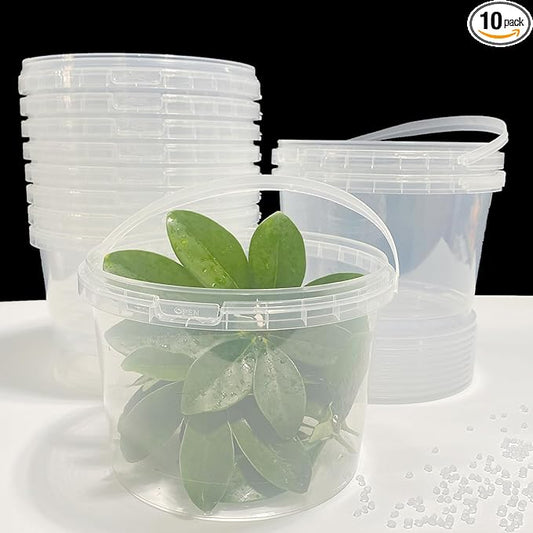 68 oz Ice Cream Tub with Lid, Tamper Proof, BPA Free, Freezer and Microwave Safe Food Storage Container, Reusable Airtight Container, Leak Proof Tub for Snacks Deli Fruits, Drinks.(10 pack)