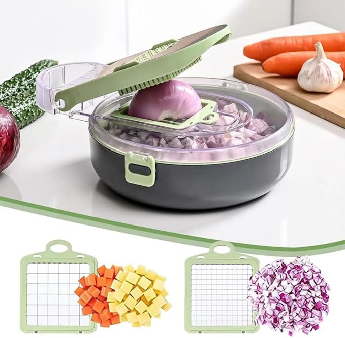 Mandoline Slicer for Kitchen, Food Chopper, Vegetable Slicer with Container
