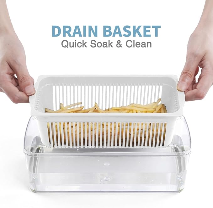 Vegetable Chopper Pro, Multifunctional 13 in 1 Food Chopper, Kitchen Vegetable Slicer Dicer Cutter With 8 Blades for Onion Carrot and Garlic With Container (Blue)