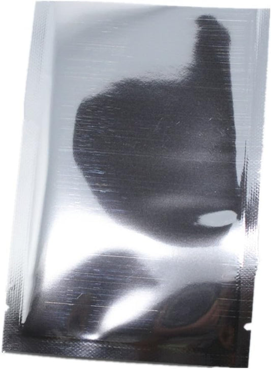 PABCK 500 Pack Mylar Foil Small Pouch 2x2.8 inches (Inside Size 1.6x2.4 inches) Silver Aluminum Foil Heat Sealable Bulk Food Storage Mini Bags