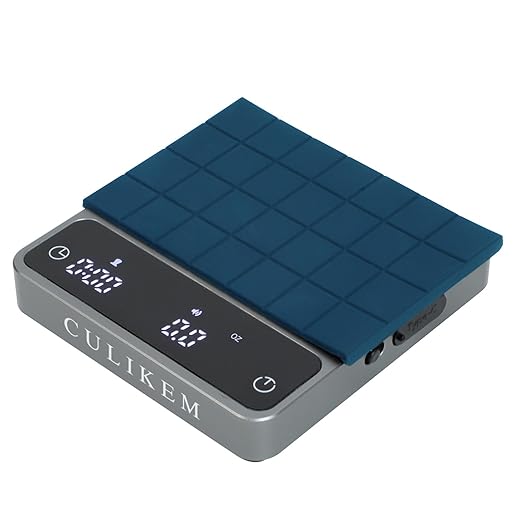 Coffee Espresso Scale with Timer, Mini, Automatic, Digital, Four Modes, Rechargeable, for Barista, 0.3-2000g/0.1g
