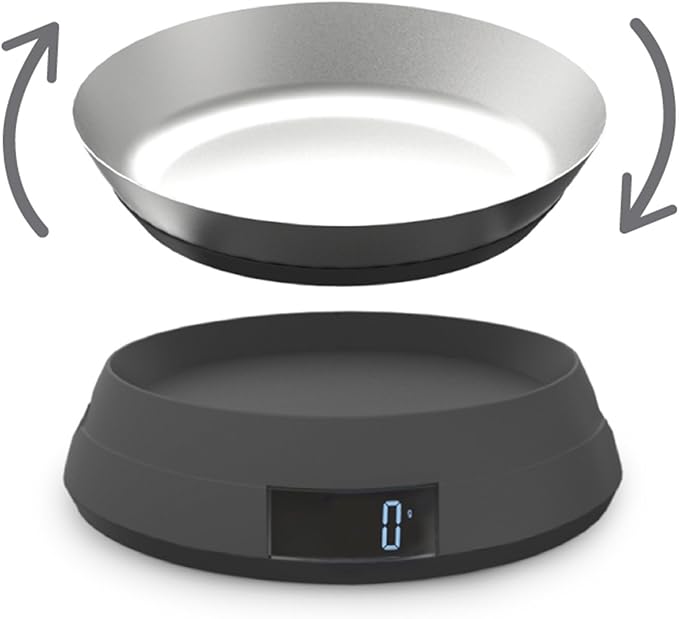 Joseph Joseph 40054 SwitchScale Digital Scale with Reversible Lid, Gray