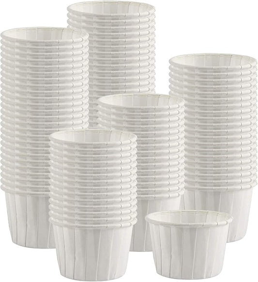 600 pcs Paper Cups Disposable Paper Souffle Cup for Ketchup, Sacrament, Condiments Or Medicine Cup
