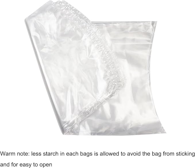 Poultry Shrink Wrap Bags,10x16 Inches 30 Pcs Clear Poultry Heat Shrink Bags Freezer With Zip Ties, Silicone Straw for Chickens, Rabbits