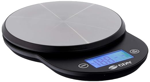 CDN ProAccurate Digital Kitchen Scale, 11 lb, Black