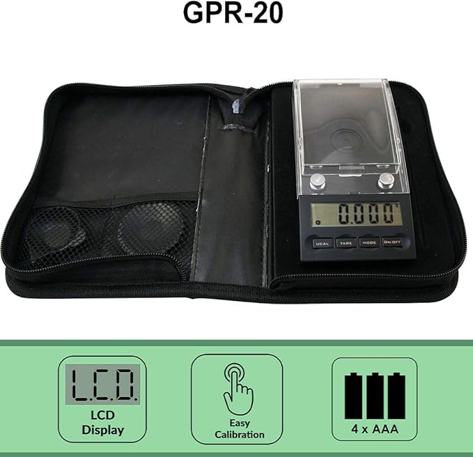 American Weigh Scales Gemini Series Precision Digital Milligram Scale, Black, 20 G x 0.001 (GPR-20)