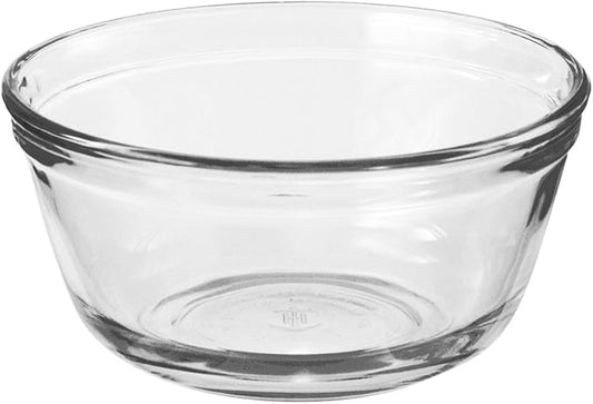 Anchor Hocking Glass Food Prep and Mixing Bowls, 1.5 Quart (Set of 6) - , Clear