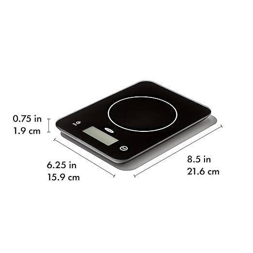 OXO Good Grips Everyday Glass Food Scale 11lbs/5kg