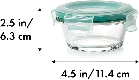 OXO Good Grips 1 Cup Smart Seal Glass Round Food Storage Container