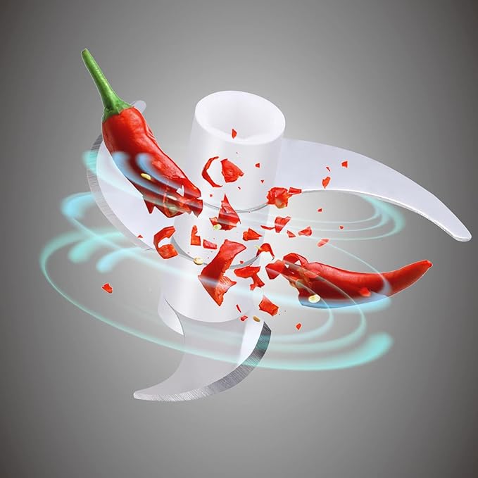 Electric Garlic Chopper, Portable Veggie Chopper, 350ML Garlic Grinder Masher Onion Chopper, Blender to Vegetable, Cordless Food Processor for Ginger, Chili, Fruit, Meat, Spices, Beans, etc