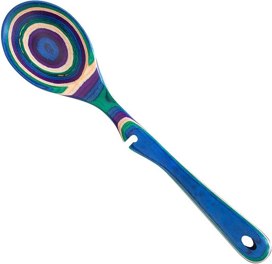 Totally Bamboo Baltique Mumbai Collection 12-1/2" Wooden Cooking Spoon with Spoon Rest Notch, Safe for Use on Nonstick