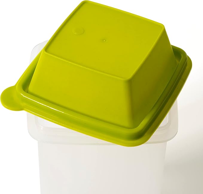 Pickle Jar with Strainer Insert - Set of 2 - Plastic Leak Proof Food Saver Container - For Fresh Fruit or Pickled Vegetables - Complete with Tongs
